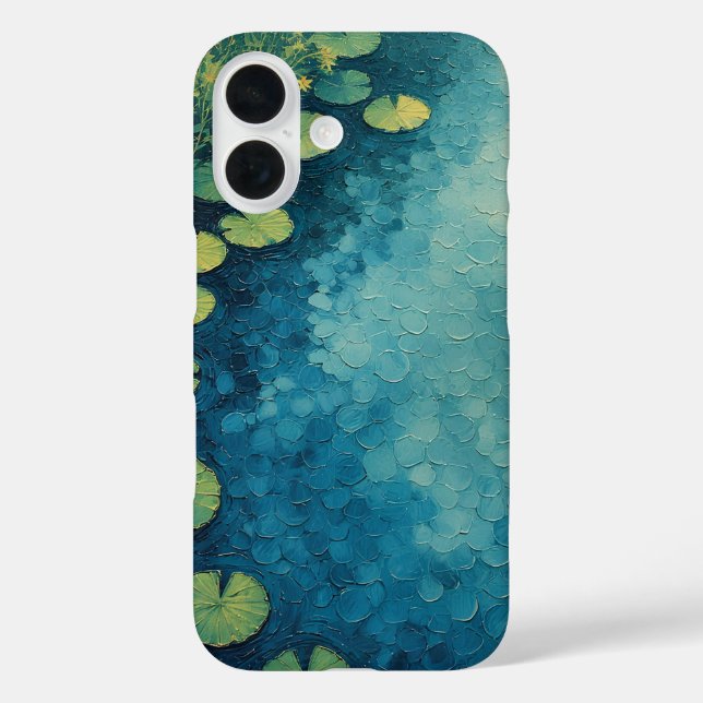 Funda iPhone 16 Doscielto otoñal flotante (Reverso )
