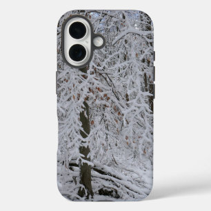 Funda iPhone 16 Dosel de abedul nevado
