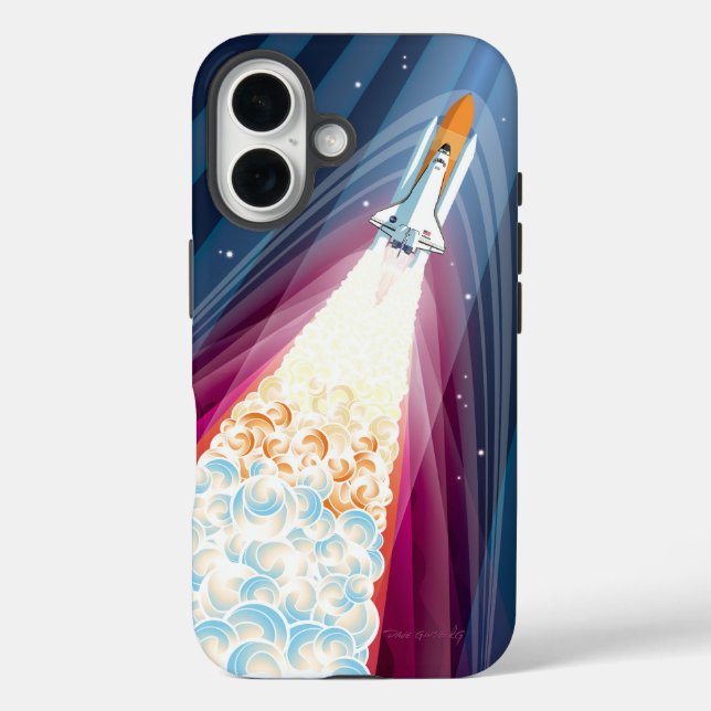 Funda iPhone 16 Double Boosted (Space Shuttle Launch) (Reverso )