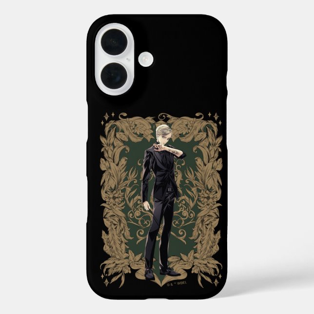 Funda iPhone 16 Draco Malfoy Marco Adornado (Reverso )