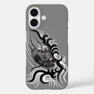 Funda iPhone 16 Dragón chino en tatuaje
