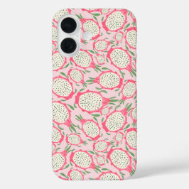 Funda iPhone 16 Dragón de frutas rosado