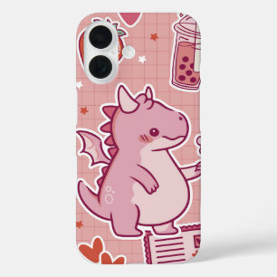 Funda iPhone 16 Dragón rosa dulce - Kawaii romántico lindo