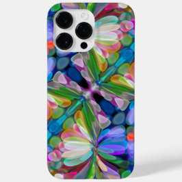 Funda iPhone 16 Dragonfly Wildflower Garden Abstract Floral