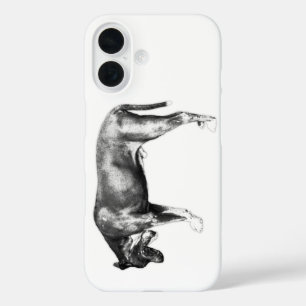 Funda iPhone 16 Drama Mínimo - Silhouette de mandíbula abierta