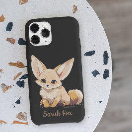 Funda iPhone 16 Drawing of a Fennec, Desert Fox, in Cartoon style