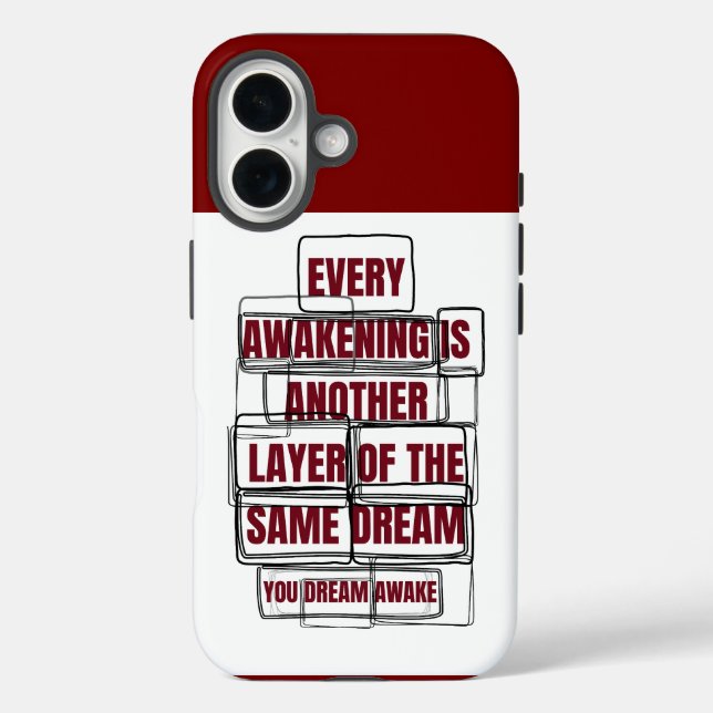 Funda iPhone 16 Dream Awake phone case (Reverso )