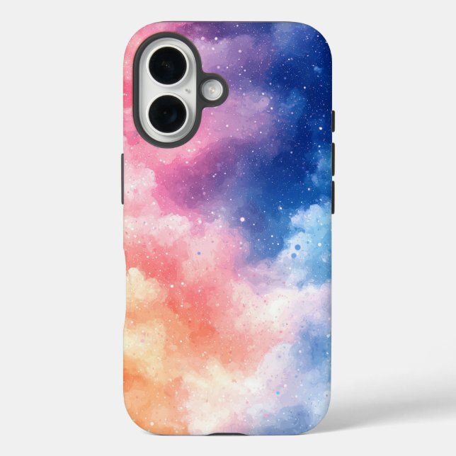 Funda iPhone 16 Dream Watercolor Celestial Mist Phone Case (Reverso )
