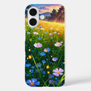 Funda iPhone 16 Dreamy Anime Summer Meadow