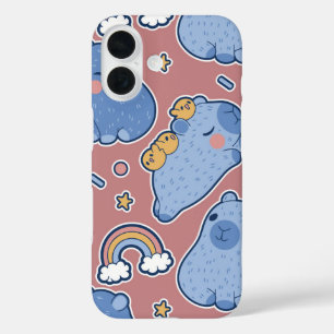 Funda iPhone 16 Dreamy Nap Squad Capybara