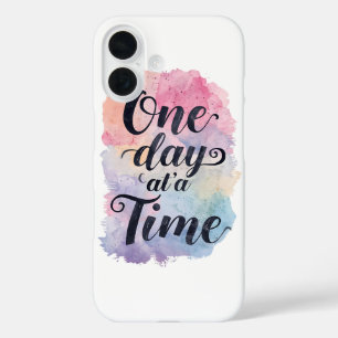 Funda iPhone 16 Dulce Mensaje Motivacional de Acuarela