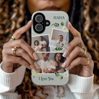 Funda iPhone 16 Dulce verdor Mamá Personalizado regalo de foto