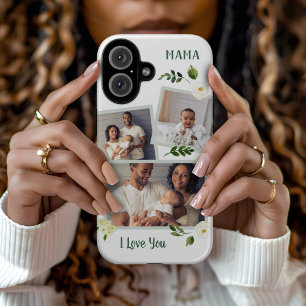 Funda iPhone 16 Dulce verdor Mamá Personalizado regalo de foto