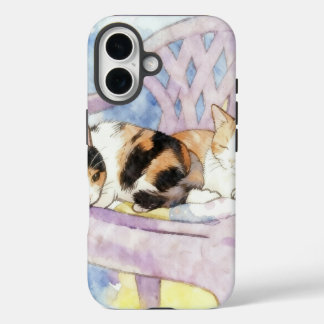 Funda iPhone 16 Dúo Soñador Gatos Durmiendo