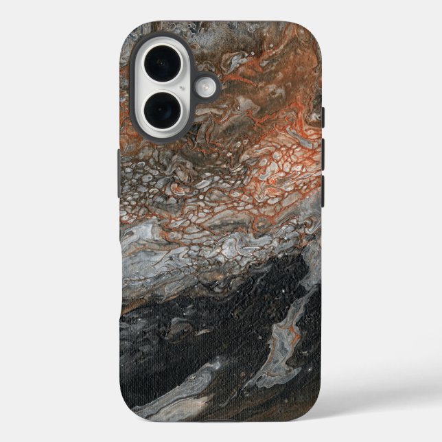 Funda iPhone 16 Dynamic Earth Tones and Swirls (Reverso )