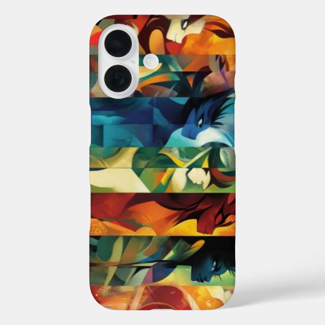 Funda iPhone 16 Dynamic Essence: Guardians of the Spectrum (Reverso )