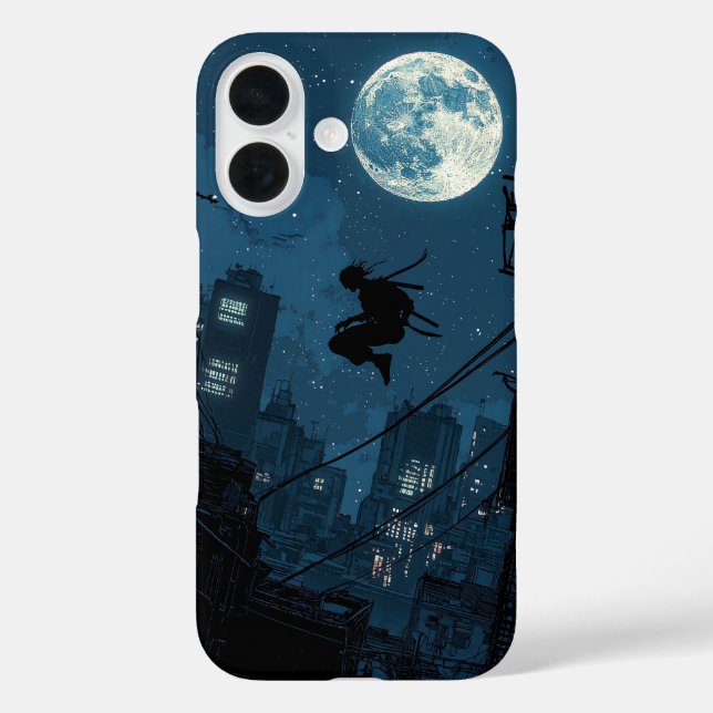 Funda iPhone 16 Eclipse azul (Reverso )