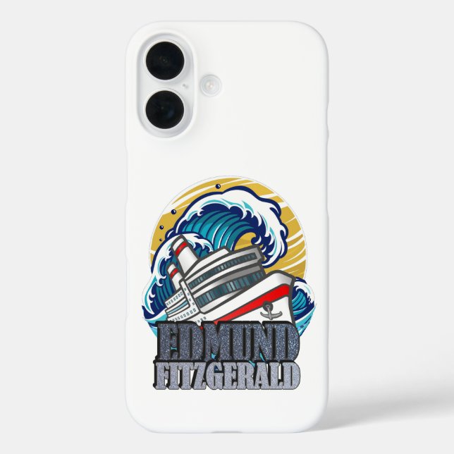 Funda iPhone 16 Edmund Fitzgerald | Tributo al Barco Legendario (Reverso )