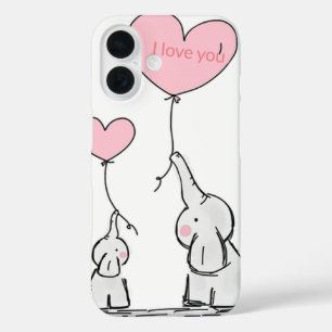 Funda iPhone 16 Eelefante dulce de moda