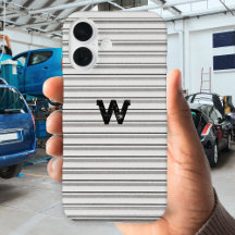 Efecto de riego metalizado Gris monogramado