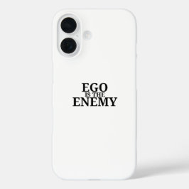 Funda iPhone 16 Ego Is The Enemy Minimalist Typewriter iPhone Case
