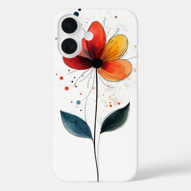 Funda iPhone 16 El amor en flor (Reverso )