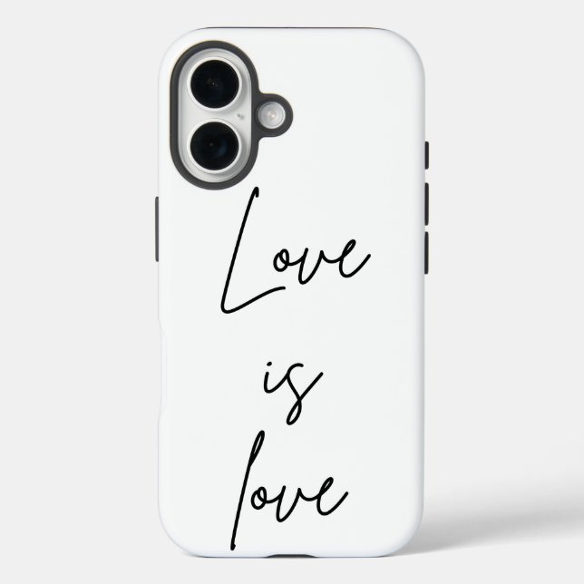 Funda iPhone 16 El amor es amor (Reverso )