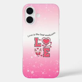 Funda iPhone 16 El amor es la mejor medicina - Estuche para teléfo