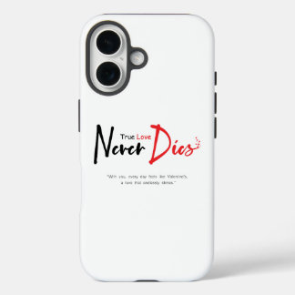 Funda iPhone 16 El amor verdadero nunca muere