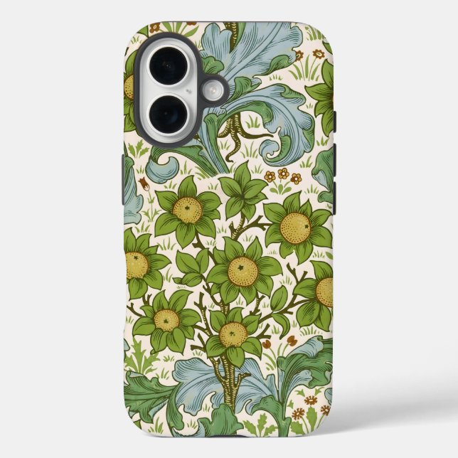 Funda iPhone 16 El arte de la Orchard de William Morris (Reverso )