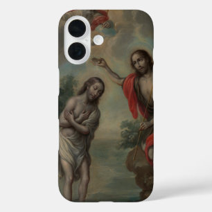 Funda iPhone 16 El bautismo de Cristo de Nicolás Enríquez