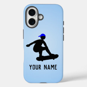 Funda iPhone 16 El chico del Skateboarder haciendo trucos - person