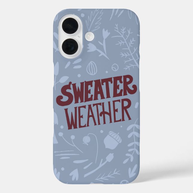 Funda iPhone 16 El clima de suero cálido otoño (Reverso )
