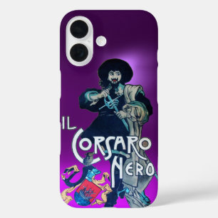 Funda iPhone 16 EL CORSARIO NEGRO morado
