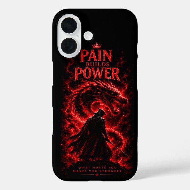 Funda iPhone 16 El dolor construye poder (Reverso )