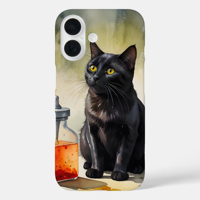 Funda iPhone 16 El gato del alquimista (Reverso )