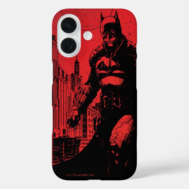 Funda iPhone 16 El Ilustracion del cómic de Batman (Reverso )