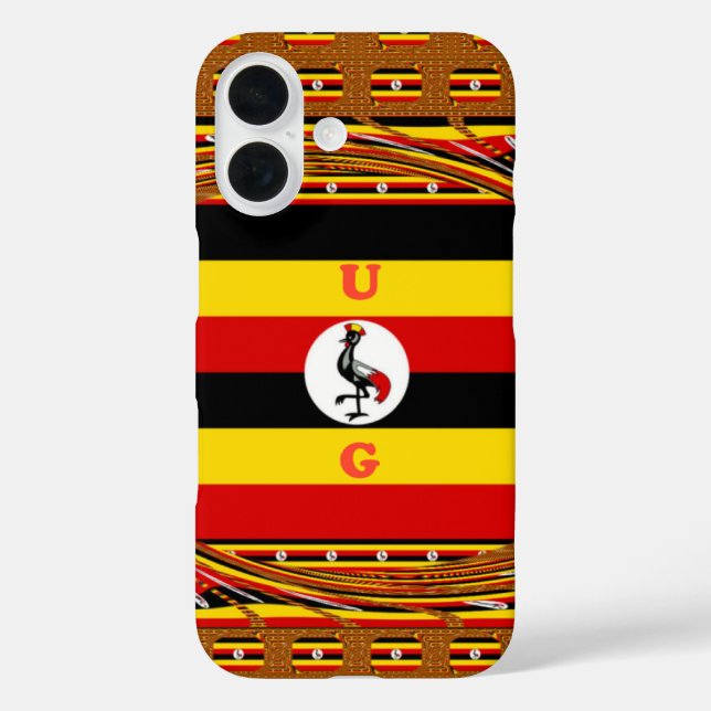 Funda iPhone 16 El latido cardíaco de Uganda: Una sinfonía de colo (Reverso )