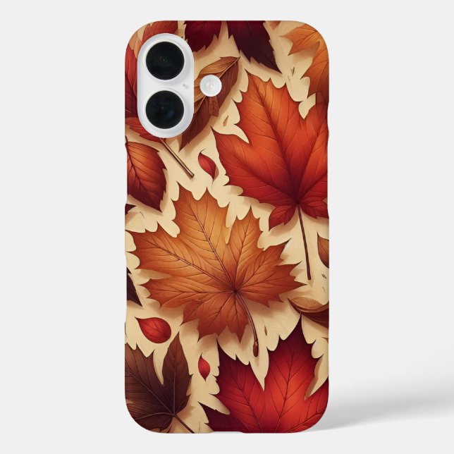 Funda iPhone 16 El otoño deja el arte en la pared (Reverso )