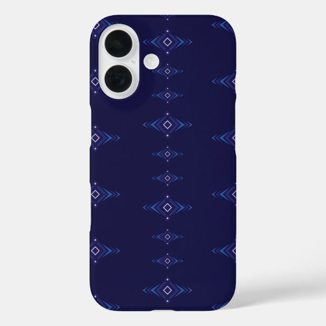 Funda iPhone 16 El patrón vector boho combina el cielo azul inspir (Reverso )
