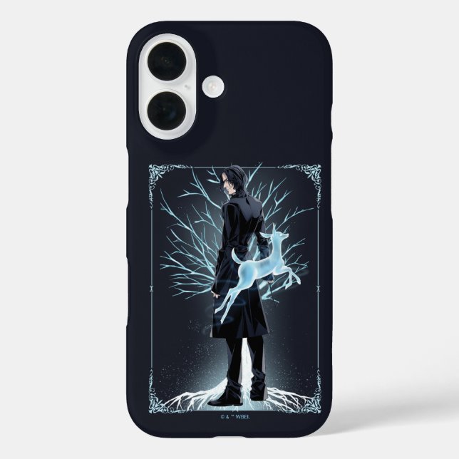 Funda iPhone 16 El Patronus Cierva de Severus Snape (Reverso )