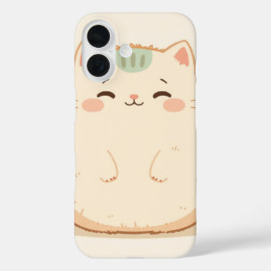 Funda iPhone 16 el pelaje del gato es esponjoso y texturizado con 