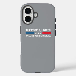 Funda iPhone 16 El pueblo, unido, nunca se dividirá: unidad