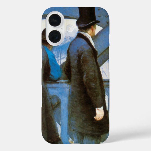 Funda iPhone 16 El puente de Europa de Gustave Caillebotte (Reverso )