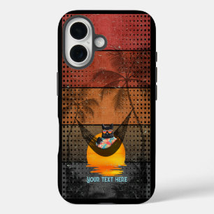 Funda iPhone 16 El sueño de un gato tropical de Guay