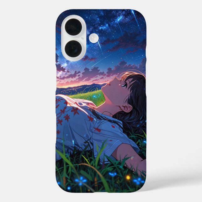 Funda iPhone 16 El sueño nocturno estrellado (Reverso )