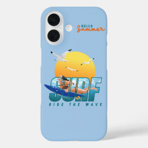 Funda iPhone 16 El surfista cabalga la ola   (F)