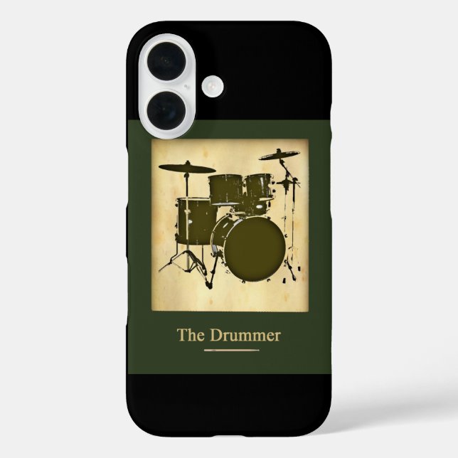 Funda iPhone 16 el tambor de la banda (Reverso )
