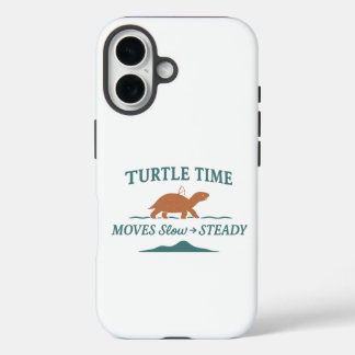 Funda iPhone 16 El Tiempo de la Tortuga se Mueve Lento y Firme