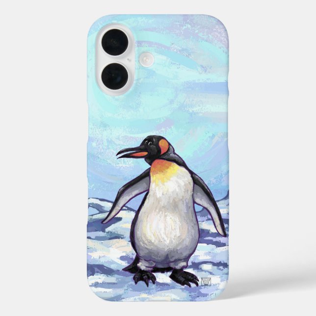Funda iPhone 16 Electrónica Pingüino (Reverso )